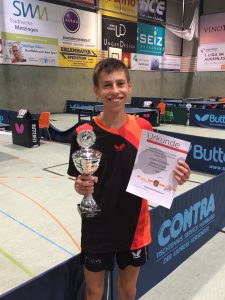 Etienne Schultz - Sieger des Qualifikations-Ranglistenturnier BaWü